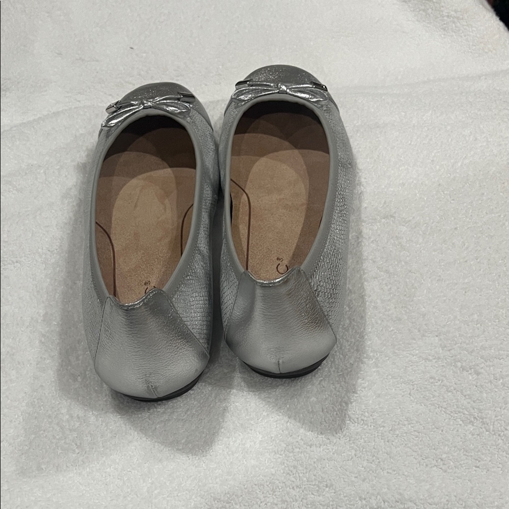 Vionic Metallic Silver Ballet Flats - image 2